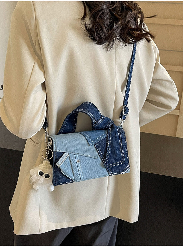 Denim Small Handbags Western Style Shoulder Messenger Bag