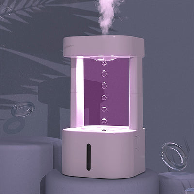 Innovative Anti-gravity Water Drop Humidifier for Home and Office with 580ML Water Tank