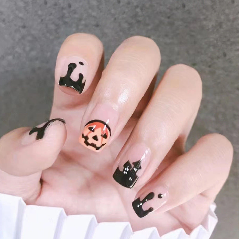 Women's Dark Halloween Manicure