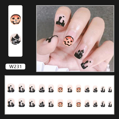 Women's Dark Halloween Manicure