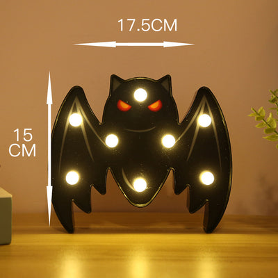 Halloween Lights Decoration LED Light Pumpkin Spider Bat Skull Outdoor Decorative Modeling Room Lights Decor Helloween Party