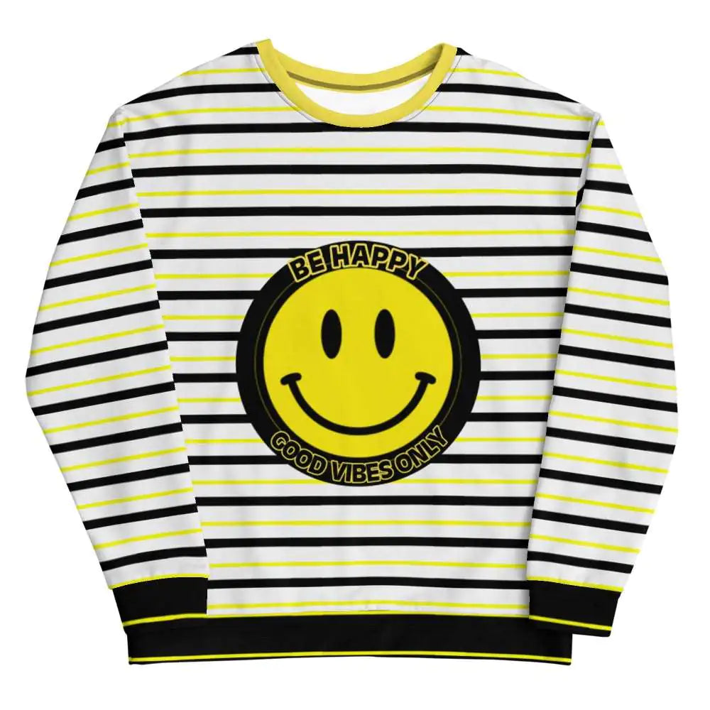 "Be Happy Sweatshirt: Spread Positivity with Cozy Comfort!"