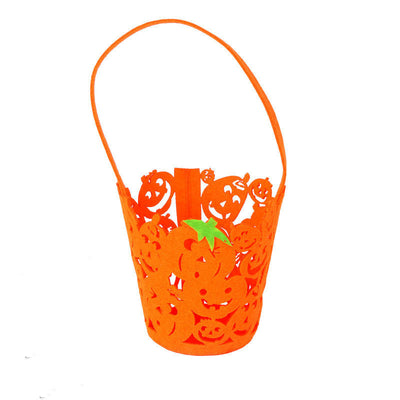 Halloween Pumpkin Bag Non-woven Portable Pumpkin Bucket