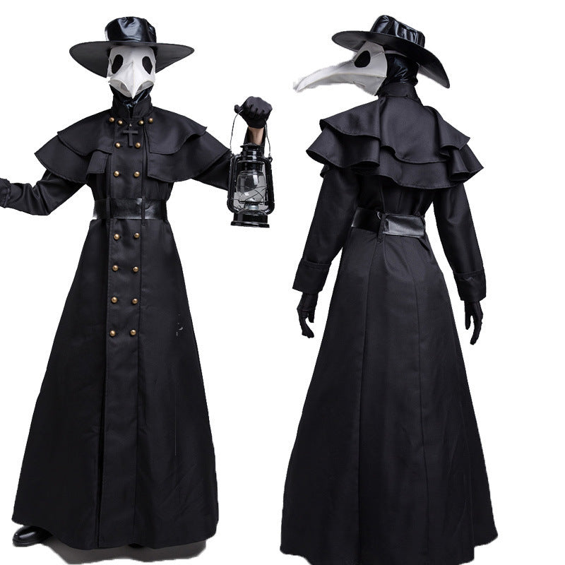 Halloween Dark Dungeon Hero Costume Crow Mouth Plague Doctor Costume