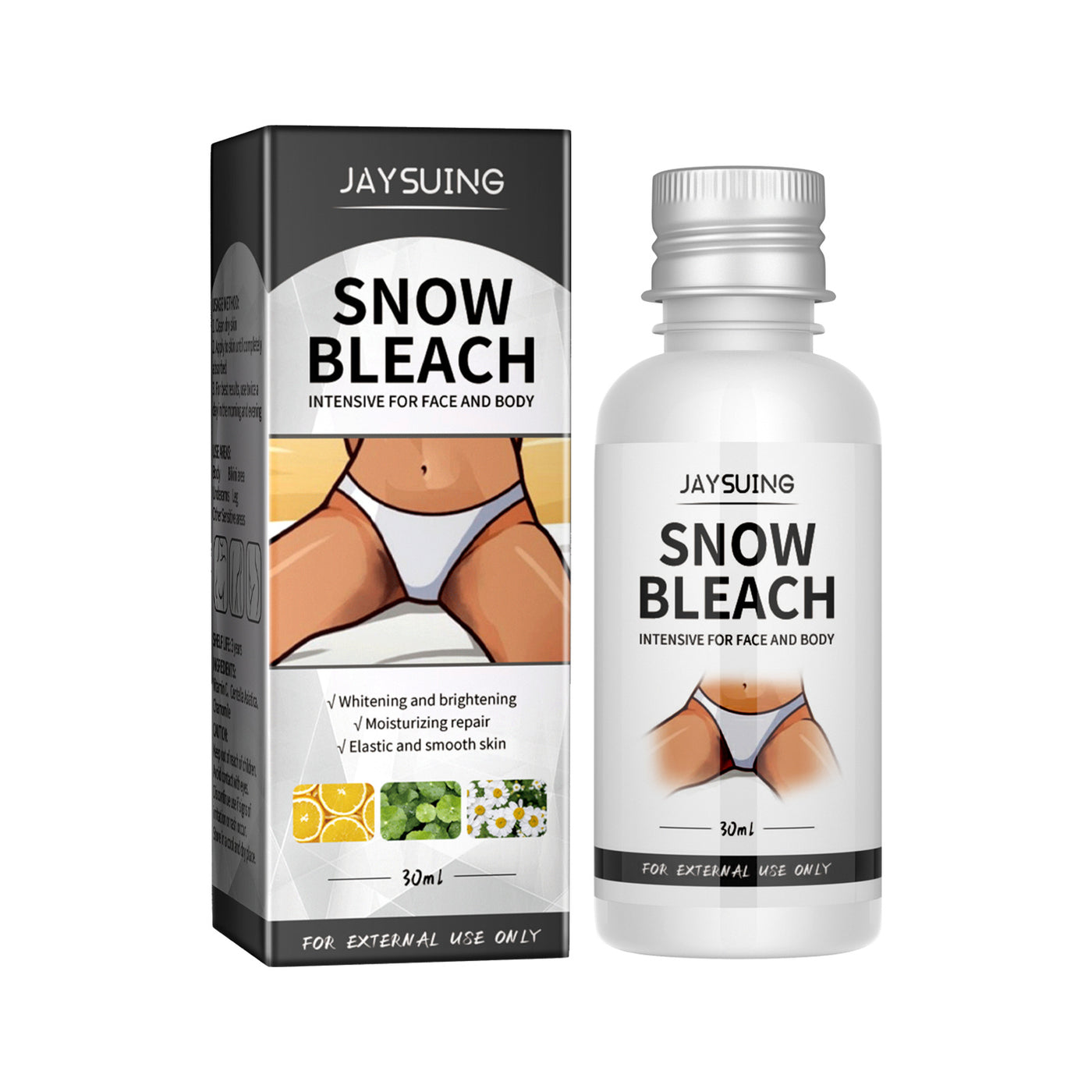 Snow Bleach Cream For Private Part Underarm Whitening, Dark Skin Bleaching Cream For Dark Spots, Face And Body Skin Lightening Bleaching Cream For Intimate Areas Brightening