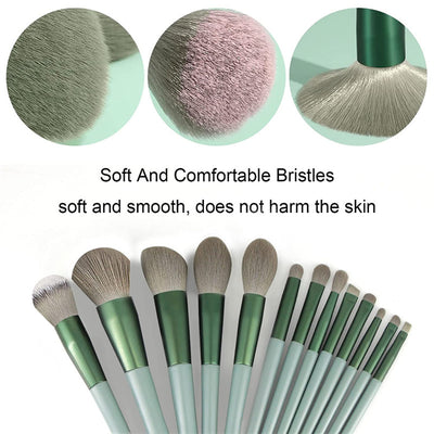 13Pcs Makeup Brush Set Make Up Concealer Brush Blush Powder Brush Eye Shadow Highlighter Foundation Brush Cosmetic Beauty Tools