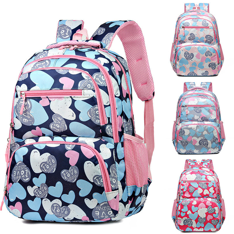 Student Schoolbag Children's Portable Burden Alleviation Large Capacity Backpack