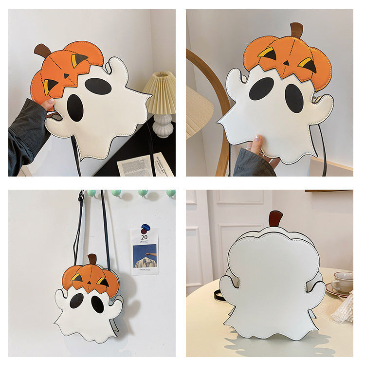 Halloween Square Pouch Eccentric Personality Pumpkin Shoulder Bag