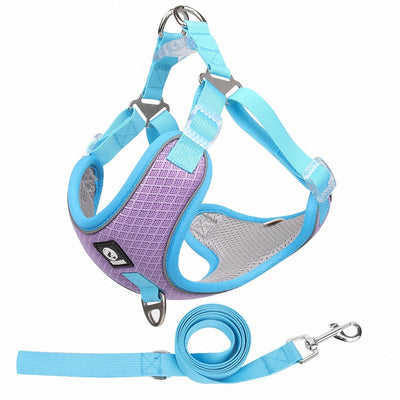 Breathable Mesh Reflective Chest Strap for Dogs – Comfortable & Safe Pet Dog Mesh Reflective Chest Strap